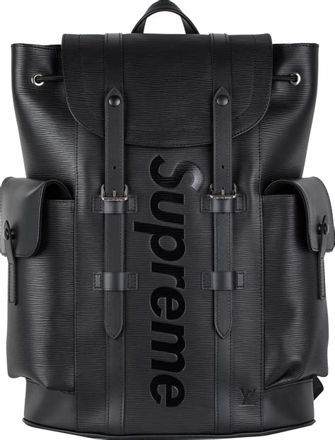 louis vuitton supreme christopher backpack|louis vuitton black monogram backpack.